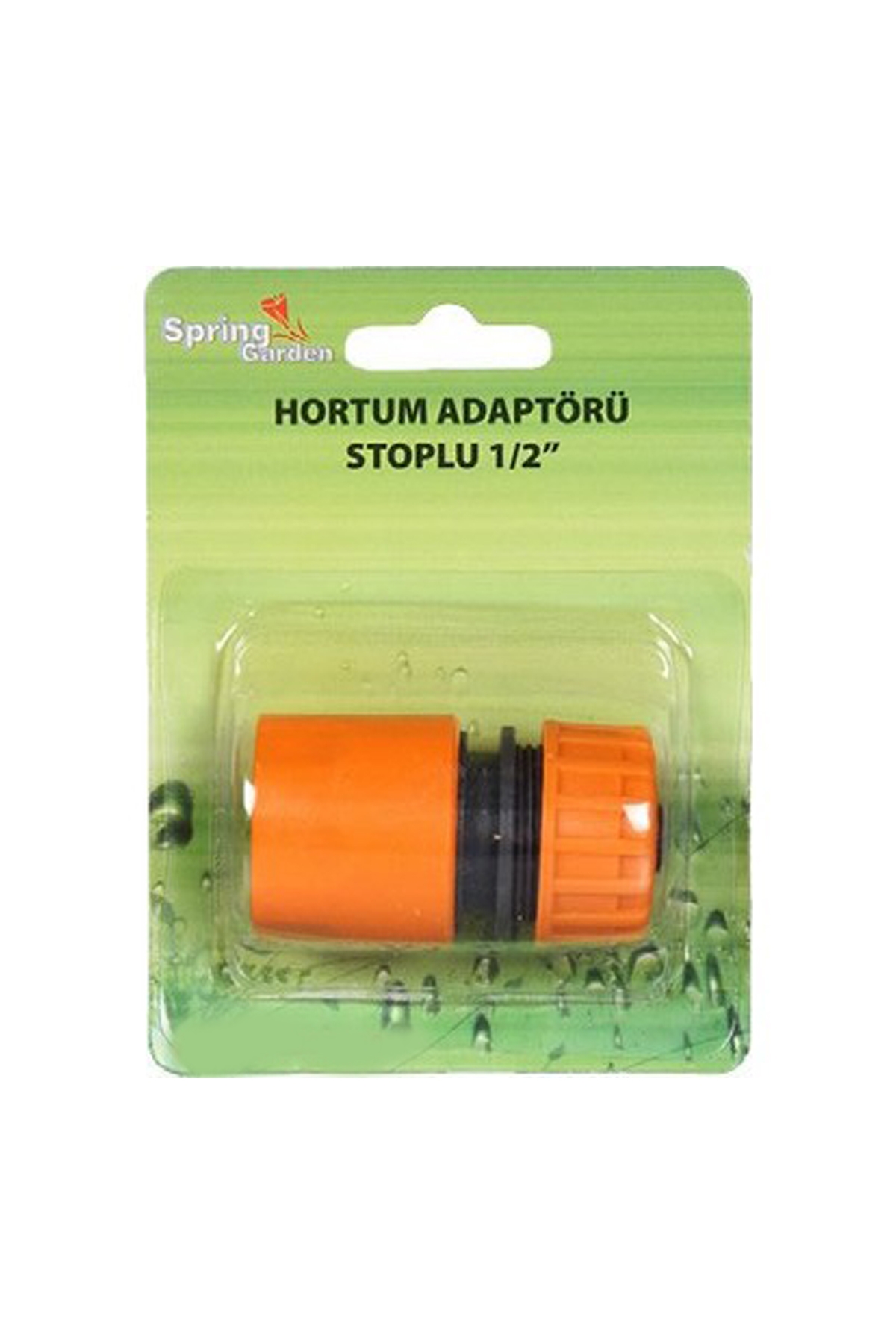 Spring Garden Hortum Adaptörü Stoplu (1/2)