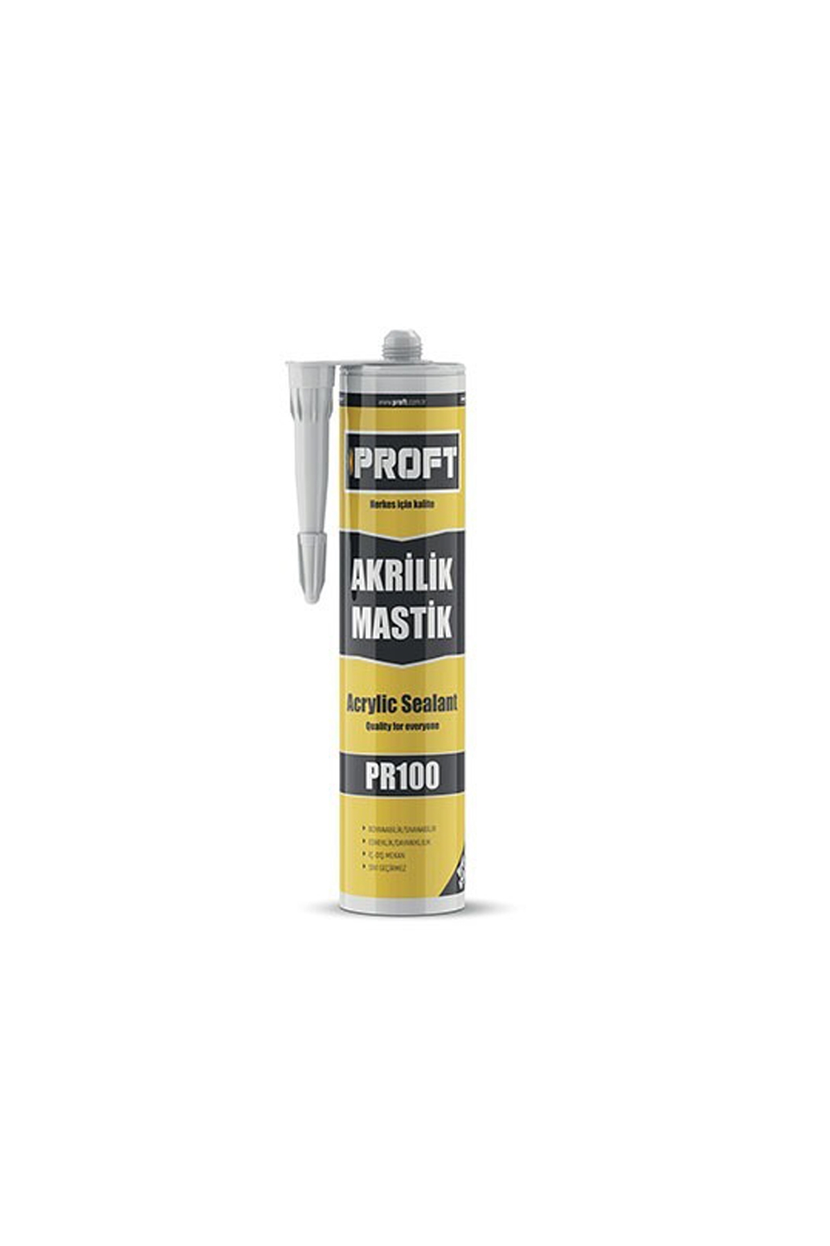 Proft Pr 100 Akrilik Mastik 450Gr (Beyaz)