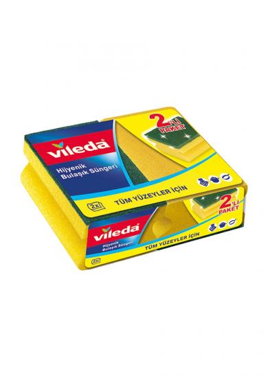 Vileda Hijyenik Bulaşık Süngeri 2 li Paket İnce | Akyıldızlar Yapı | Online Alışveriş