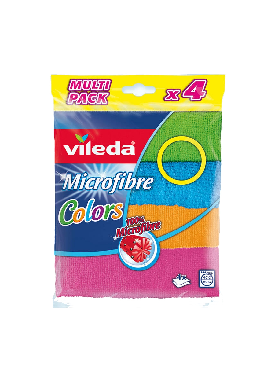 Vileda Mikrofiber Colors 4 ’lü  Temizlik Bezi